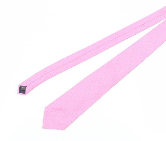 Austin Reed Pink Silk Polka Dot Tie Men’s One Size