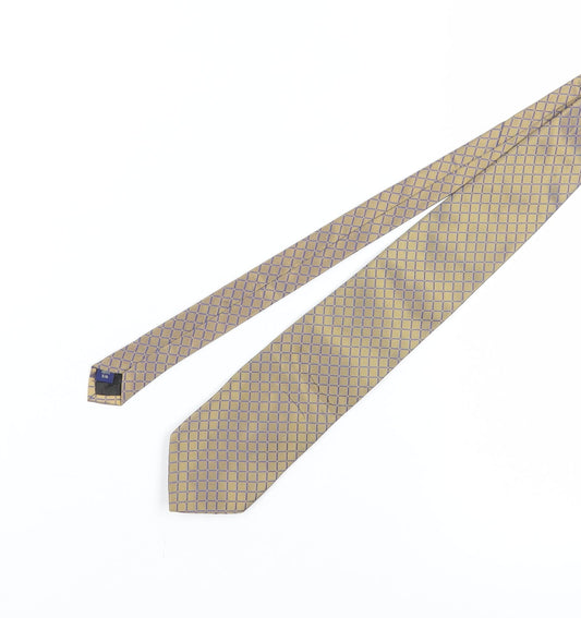 Thomas Nash Men's Bronze Geometric Silk Tie