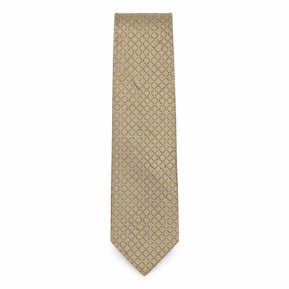 Mens Thomas Nash Bronze Geometric 100% Silk  Tie