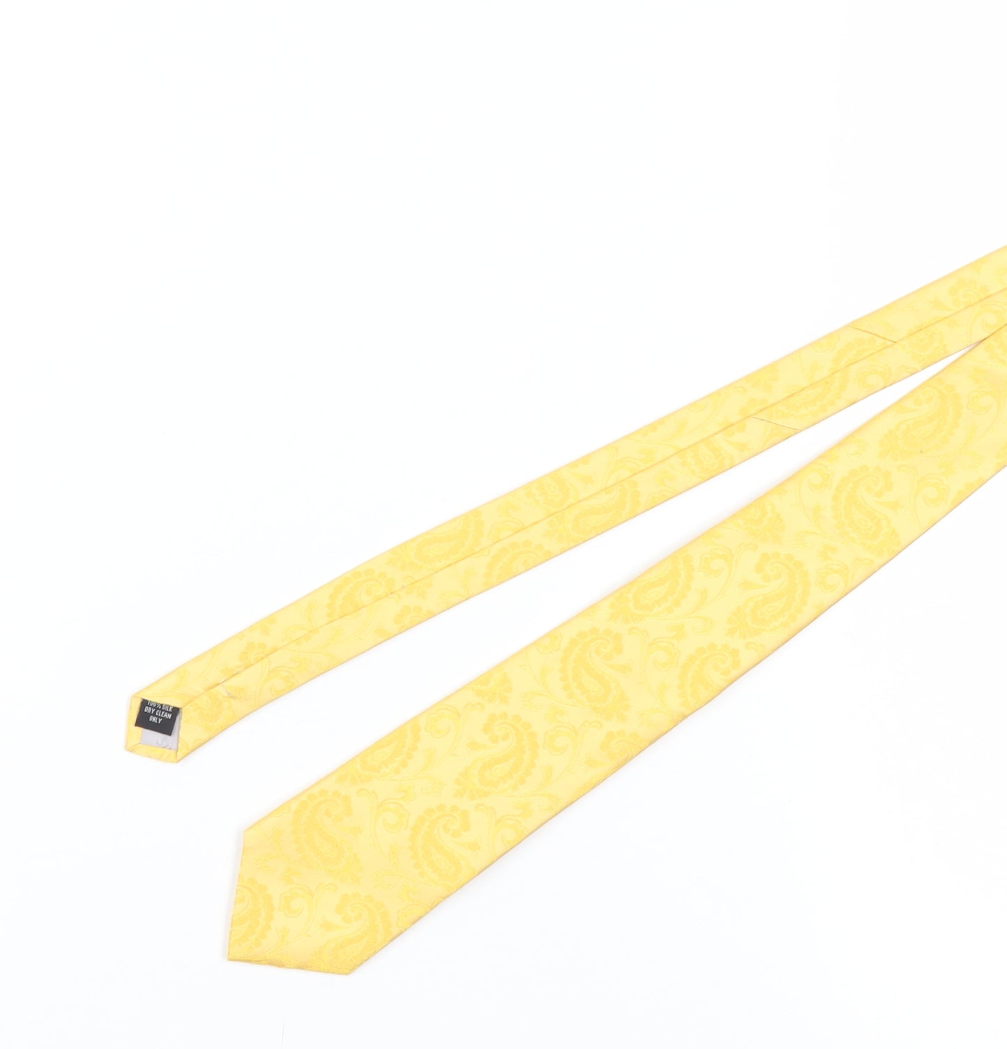 Magee Men's Yellow Paisley Silk Tie, One Size