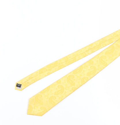 Magee Men's Yellow Paisley Silk Tie, One Size