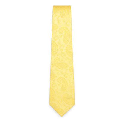 Mens Magee Yellow Paisley 100% Silk  Tie