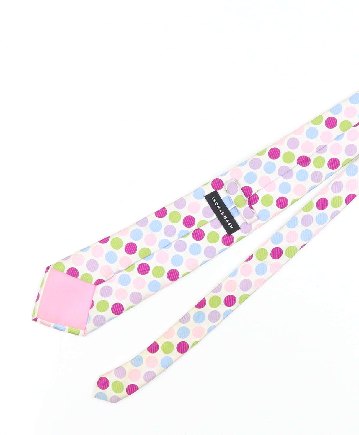 Thomas Nash Men's Multicoloured Silk Polka Dot Tie