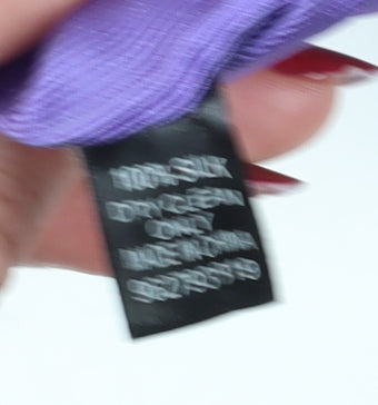 Mens Dehavilland Purple  100% Silk  Tie