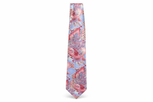 London Fog Men's Multicoloured Silk Floral Tie