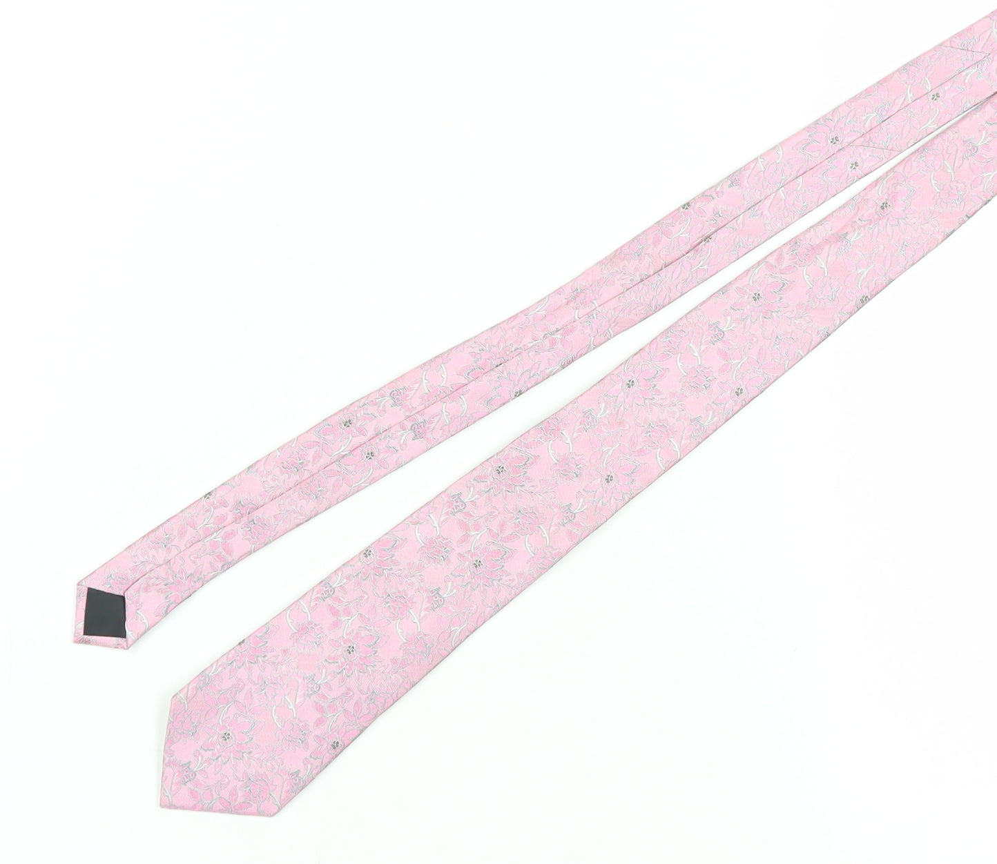 Mens French Connection Pink Floral 100% Silk  Tie