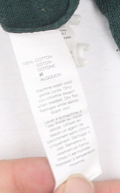 Gap Men's Green V-Neck Pullover Jumper, Size M