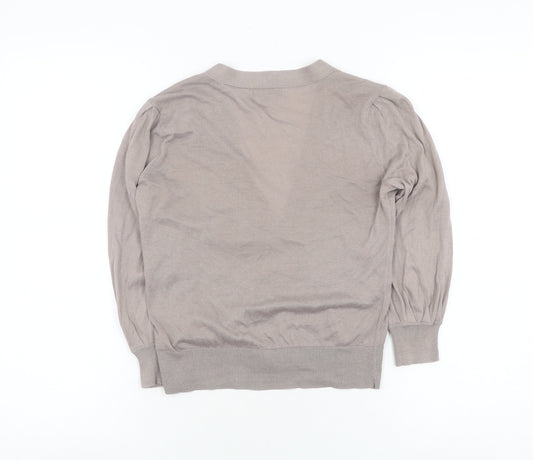 Gap Women's Grey XS Cardigan V-Neck Cotton Knit