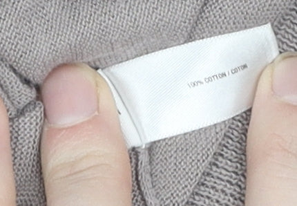 Gap Women's Grey XS Cardigan V-Neck Cotton Knit