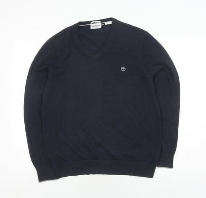 Timberland Men's Black Pullover Sweatshirt V-Neck S