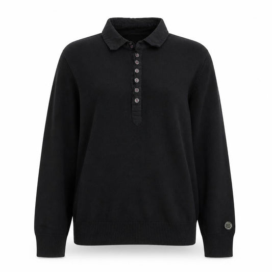 Womens UK Size S Diesel Black Henley Jumper