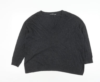 Womens UK Size S Mint Velvet Grey Pullover Jumper