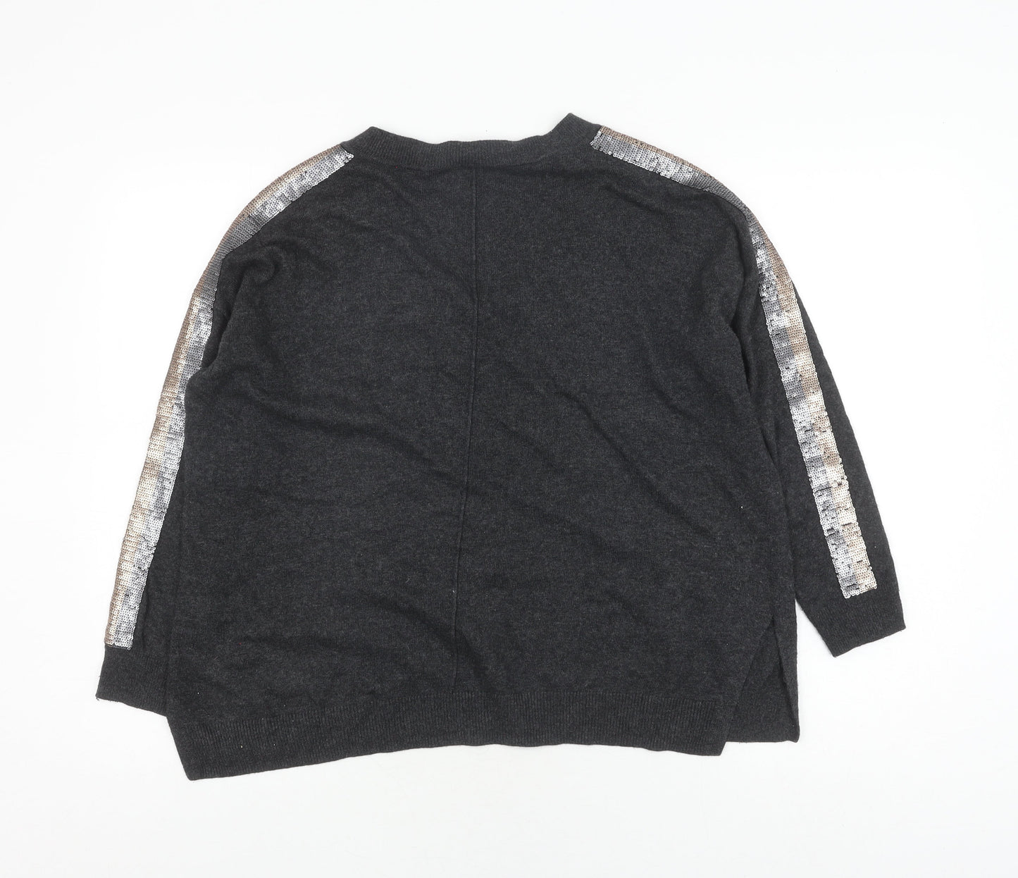 Womens UK Size S Mint Velvet Grey Pullover Jumper