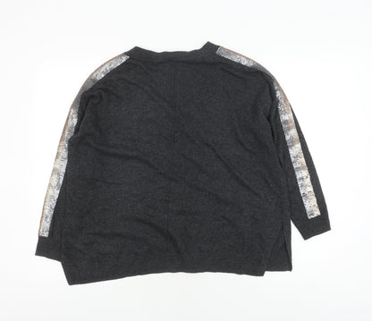 Womens UK Size S Mint Velvet Grey Pullover Jumper