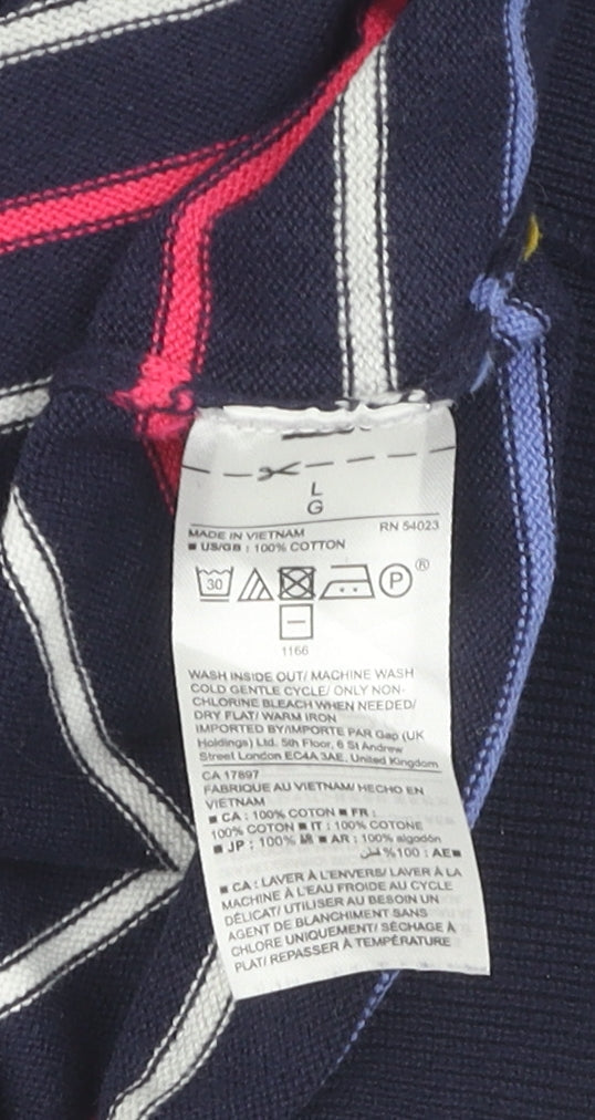 Gap Women's L Striped Multicoloured Pullover Jumper