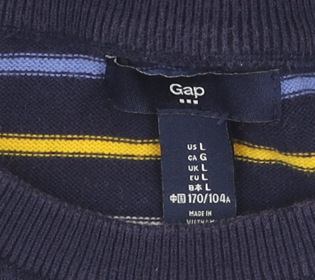 Gap Women's L Striped Multicoloured Pullover Jumper