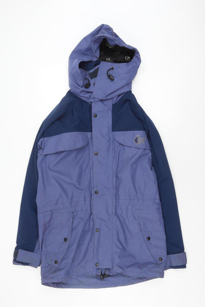 North Cape Women's Blue Hooded Anorak Jacket, Size S