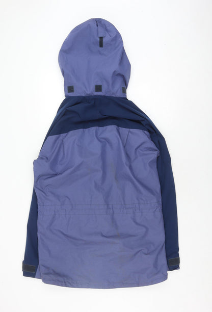 North Cape Women's Blue Hooded Anorak Jacket, Size S