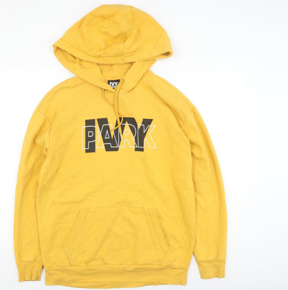 Unisex Adults UK Size S IVY PARK Yellow Pullover Hoodie