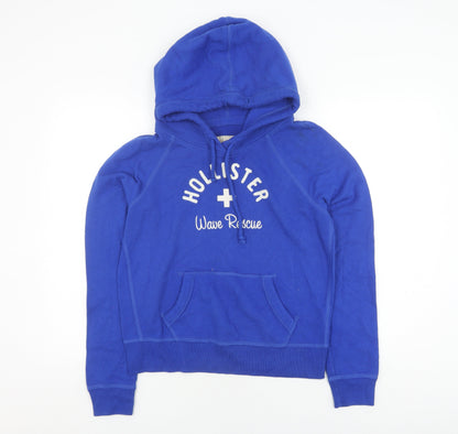 Hollister Women's Blue Pullover Hoodie Size L