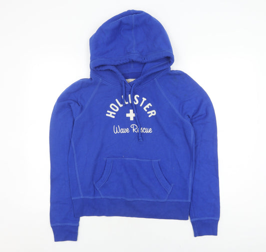 Hollister Women's Blue Pullover Hoodie Size L
