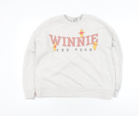 Womens UK Size 12 Disney Ivory Pullover Sweatshirt