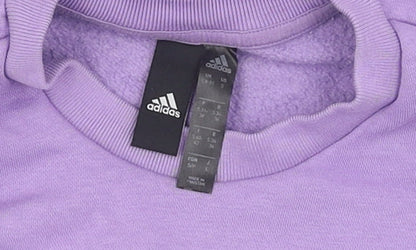 Adidas Women's Purple Pullover Sweatshirt - Size S