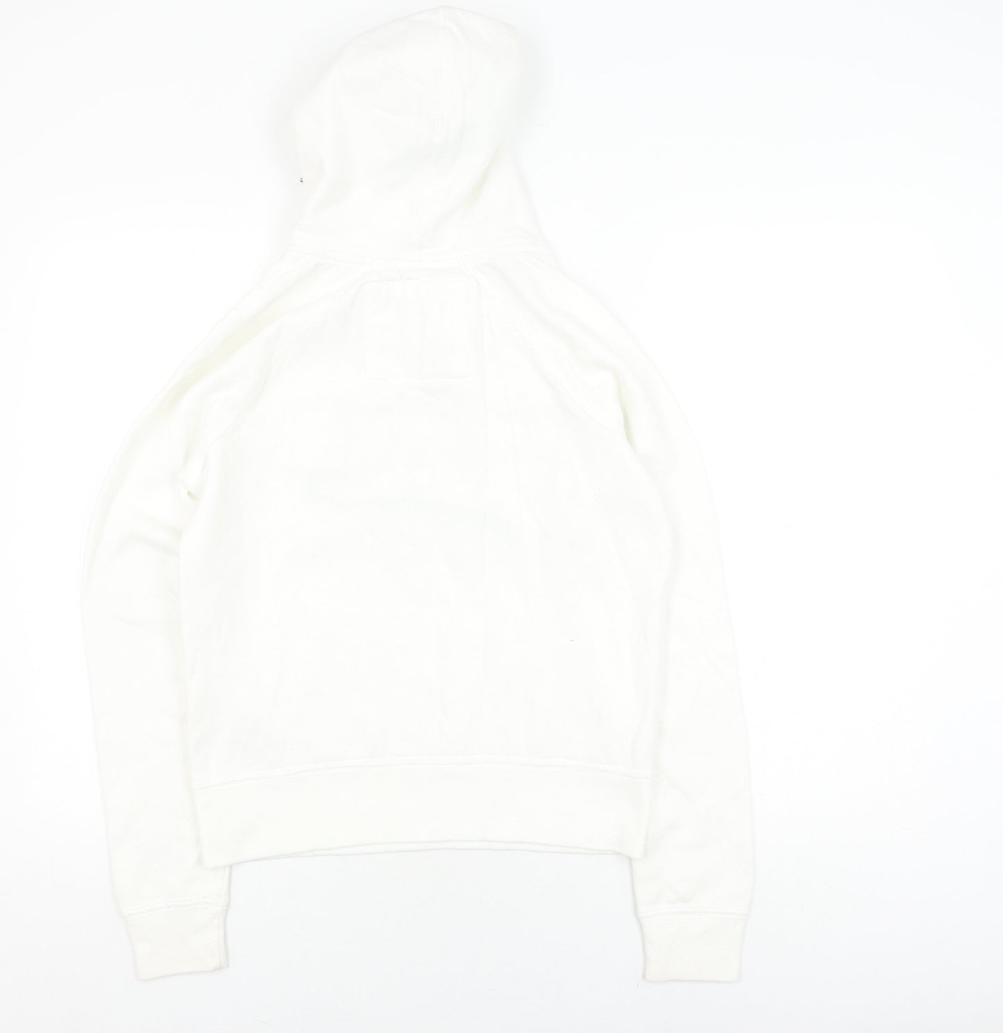 Abercrombie & Fitch White Pullover Hoodie, Large