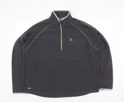 Mens UK Size 2XL Dare 2B Black 1/4 Zip Sweatshirt