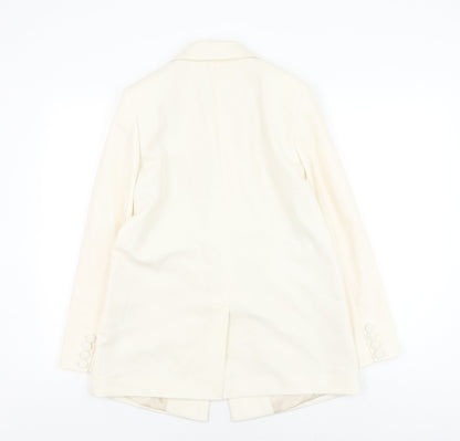 Topshop Women’s Ivory Trouser Suit Blazer Size 10
