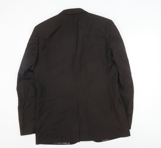 Mens UK Size 40 River Island Regular Brown Suit Jacket