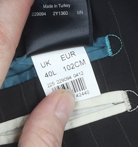 Mens UK Size 40 River Island Regular Brown Suit Jacket