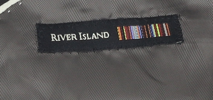 Mens UK Size 40 River Island Regular Brown Suit Jacket