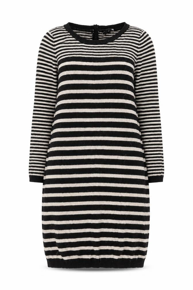 H&M Women's Black Striped Jumper Dress XS