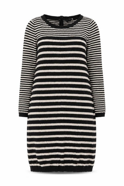 H&M Women's Black Striped Jumper Dress XS