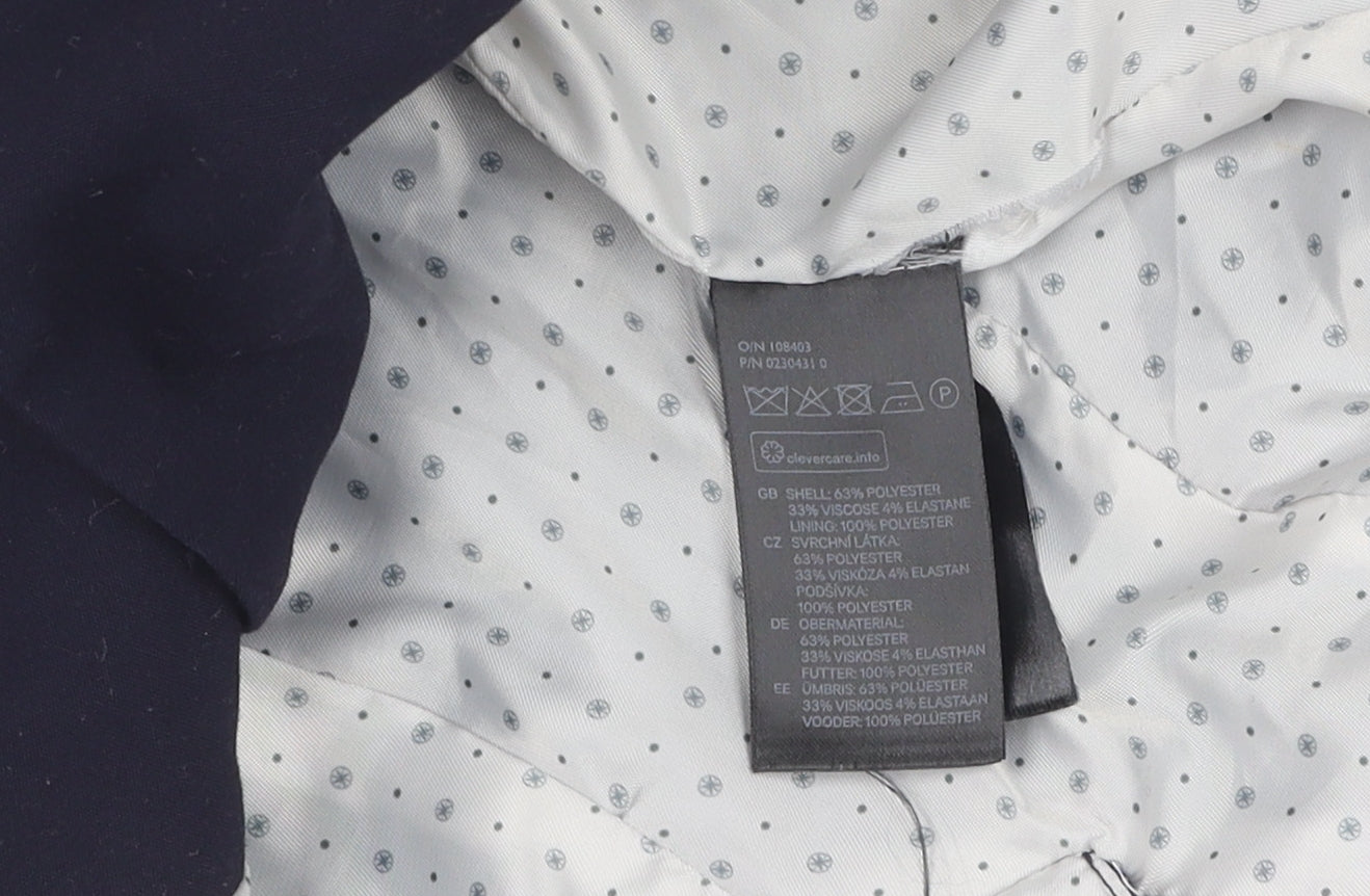 H&M Women's Blue Blazer Size 8 Regular Fit