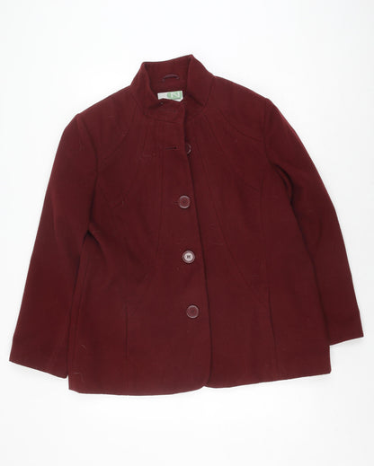 Womens UK Size 18 Northmoor Red Overcoat