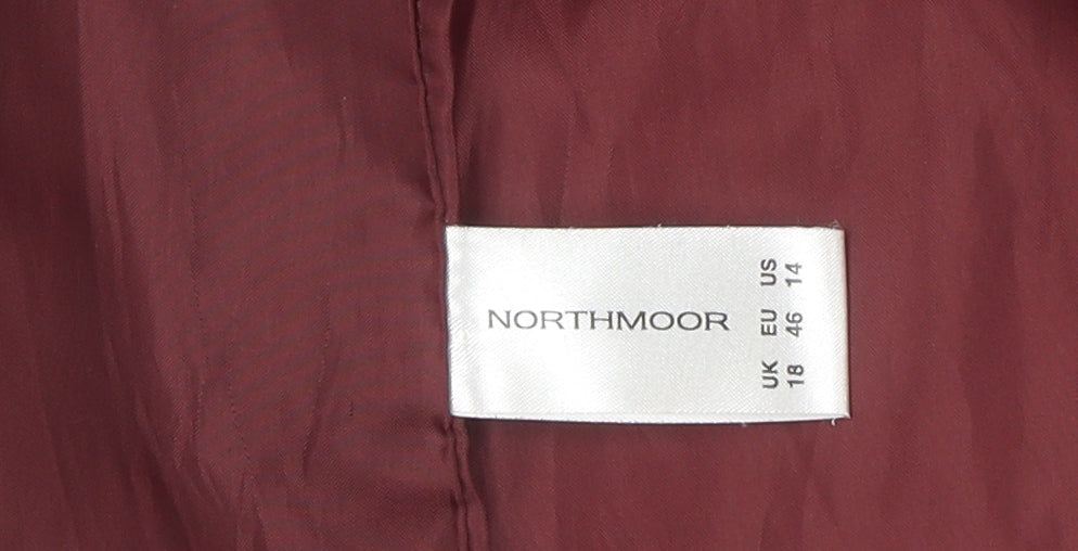 Womens UK Size 18 Northmoor Red Overcoat