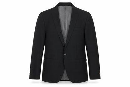 Mens UK Size 40 River Island Regular Black Suit Jacket