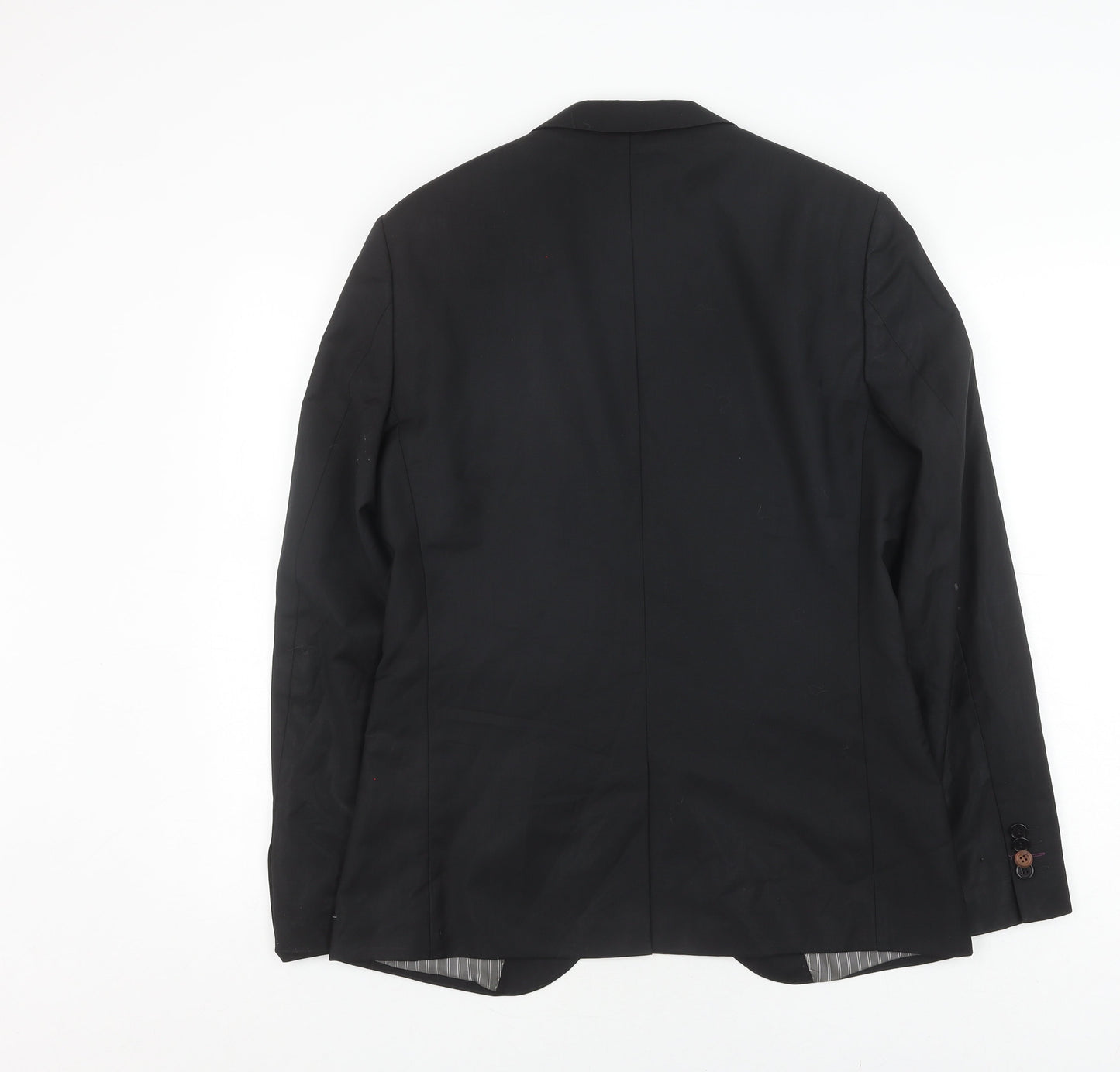 Mens UK Size 40 River Island Regular Black Suit Jacket