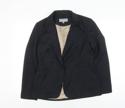 Marks and Spencer Women's Black Pinstripe Blazer Size 12