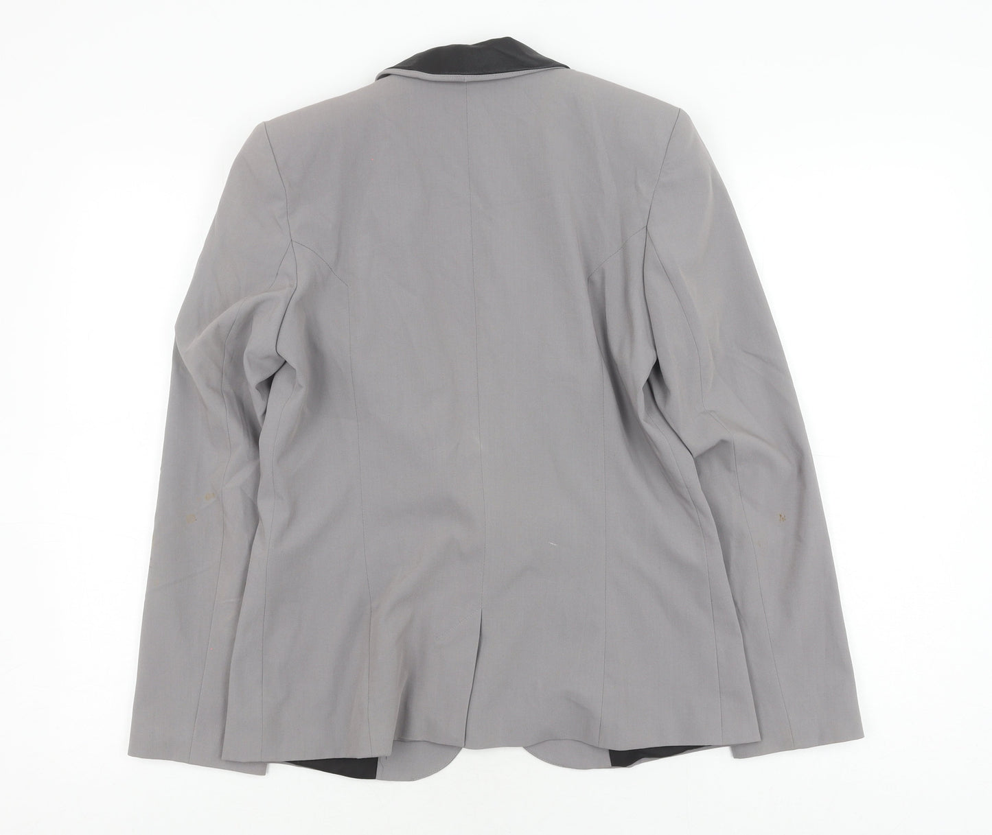 River Island Women's Grey Blazer UK 10 Lined Tailored