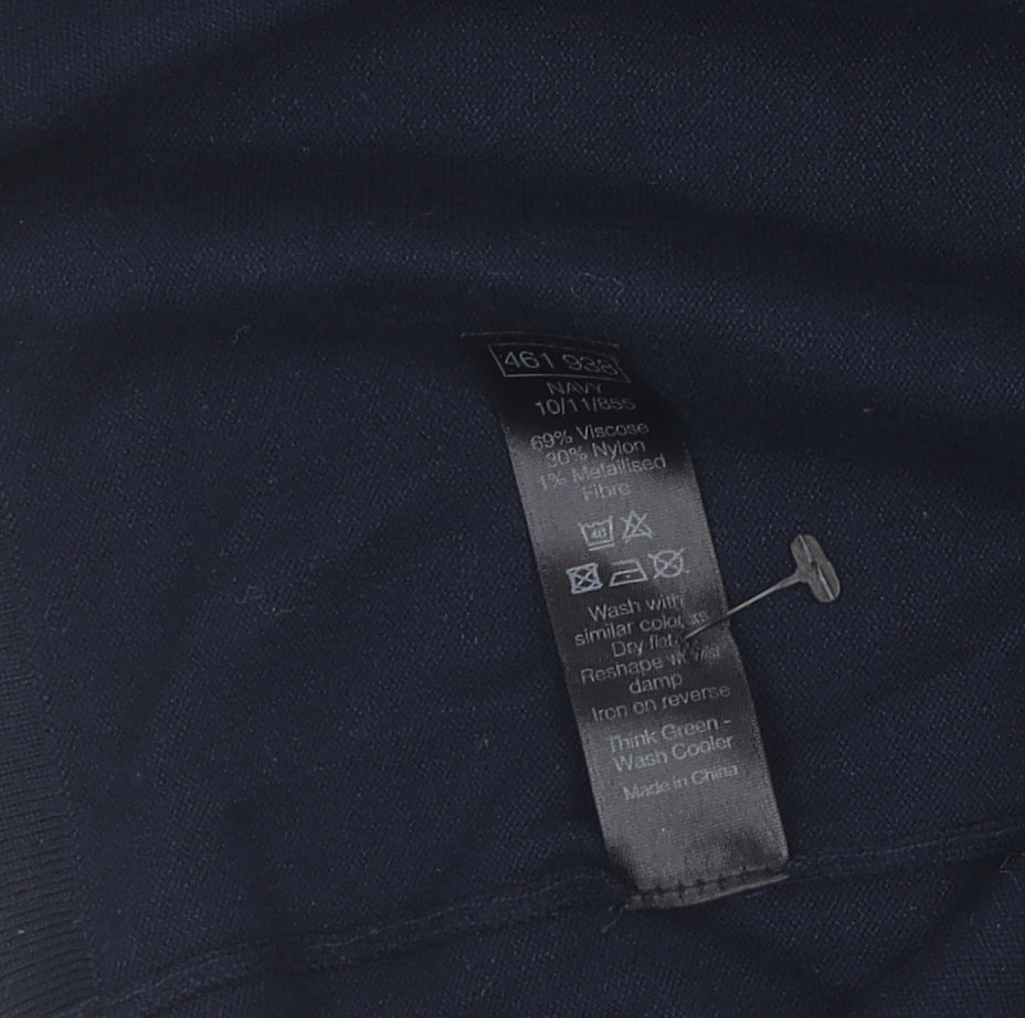 Womens UK Size 10 M&Co Blue Cardigan Jumper