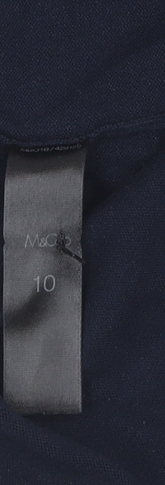 Womens UK Size 10 M&Co Blue Cardigan Jumper