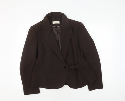 Wallis Women's Brown Blazer Petite Size 14