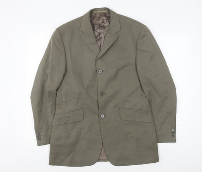 Mens UK Size 38 Karl Jackson Regular Green Suit Jacket