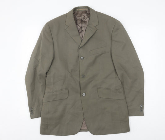 Mens UK Size 38 Karl Jackson Regular Green Suit Jacket