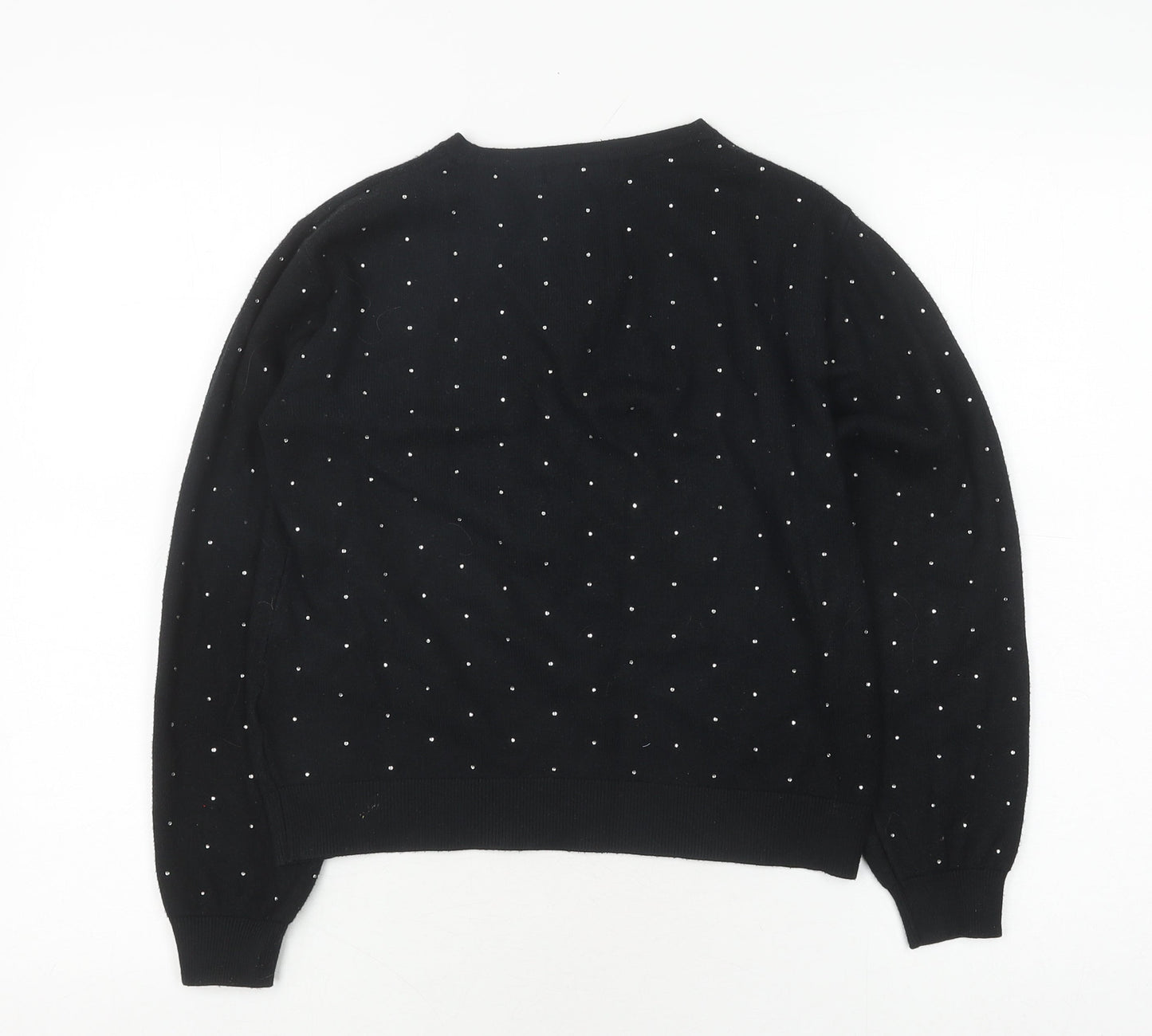 Womens UK Size M Marks and Spencer Black Pullover Jumper