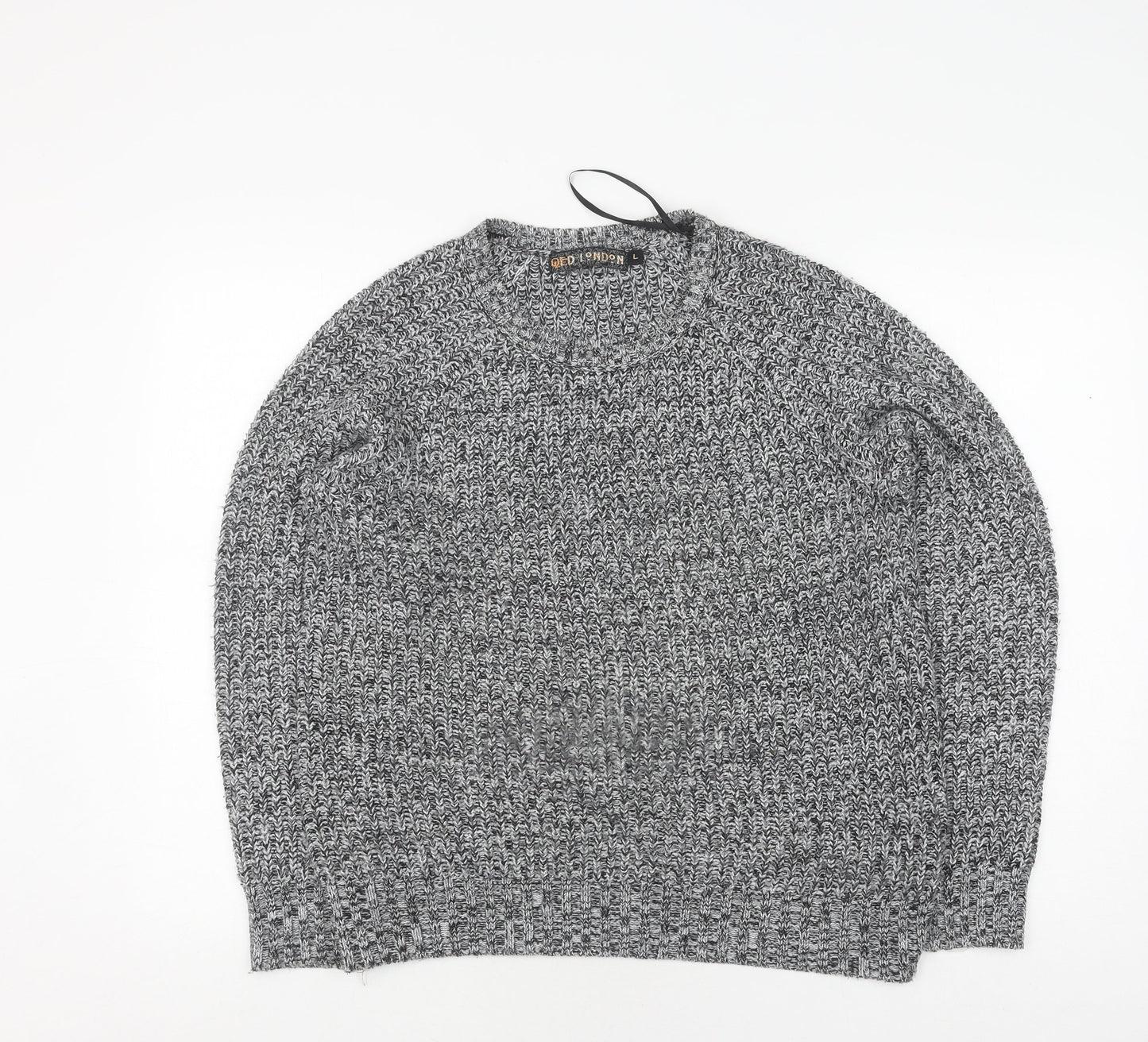 Womens UK Size L QED London Grey Jumper Jumper