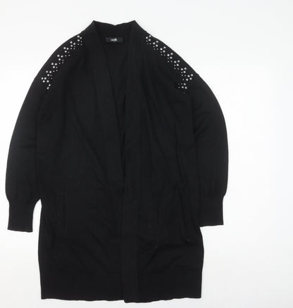 Womens UK Size S Wallis Black Cardigan Jumper